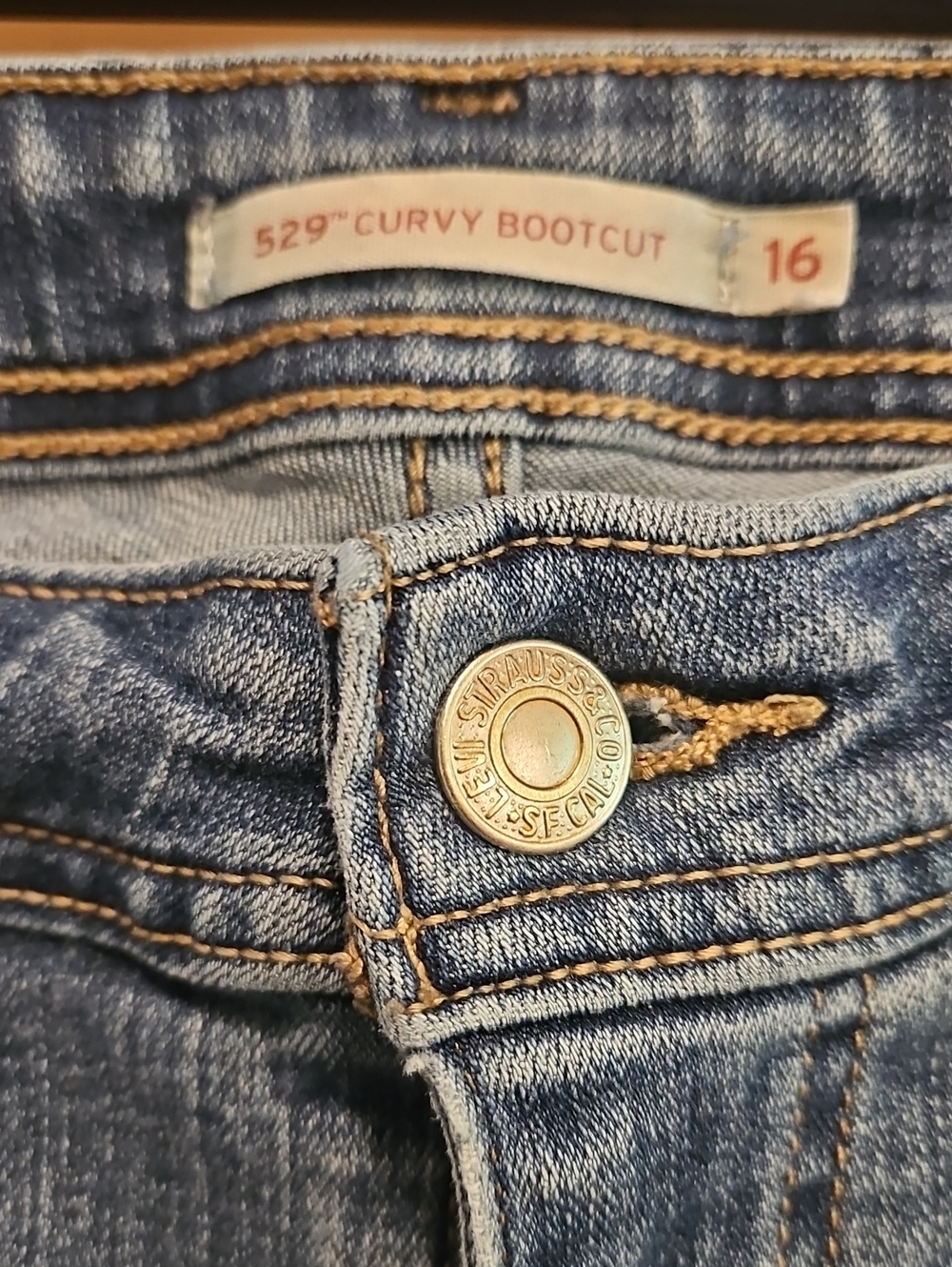 2 PAIRS - Levi's Classic Blue Denim Jeans - Back Pocket Detail - Picture 8 of 11